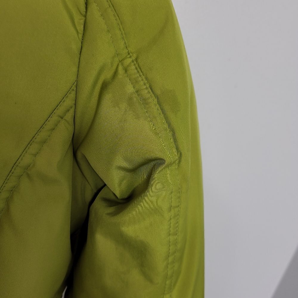 Y2K/90s chartreuse green full zip down fill‎ blend winter ski jacket M - Picture 7 of 14